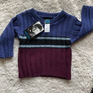 All Dressed Up Colorful Striped Knit Sweater